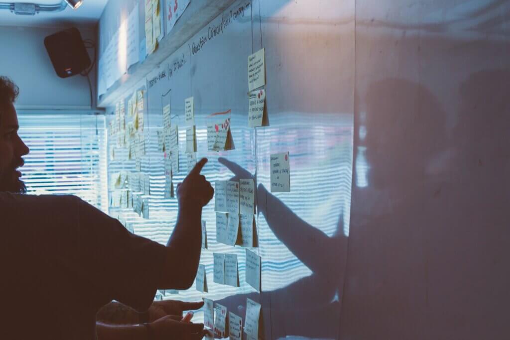 tableau avec post it